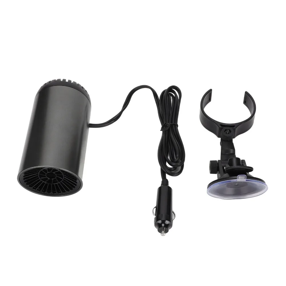 

Портативное устройство 2-в-1 для нагрева и охлаждения с присоской, 180 градусов ° Вращающийся быстронагревающийся обогреватель-размораживатель-депармитизатор для автомобиля