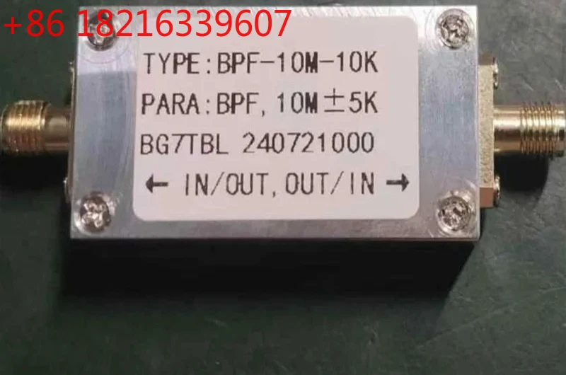 TAO  BPF-10M-10K 10MHz Narrow Band Filter 50ohms Bandpass Filter RF Accessory with SMA Female Connector