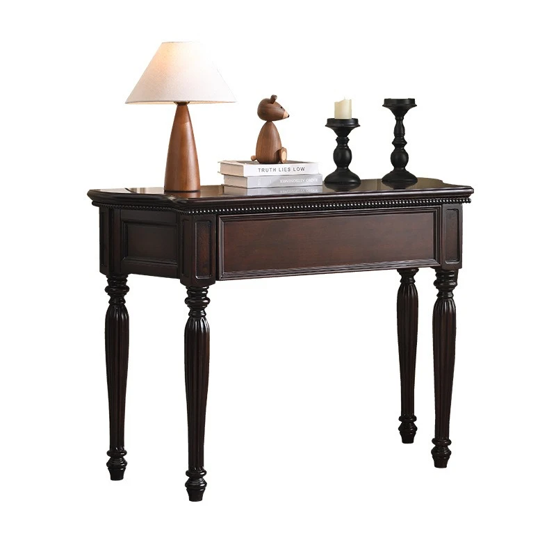 

Entrance table Solid wood wall locker Living room partition cabinet Simple foyer cabinet