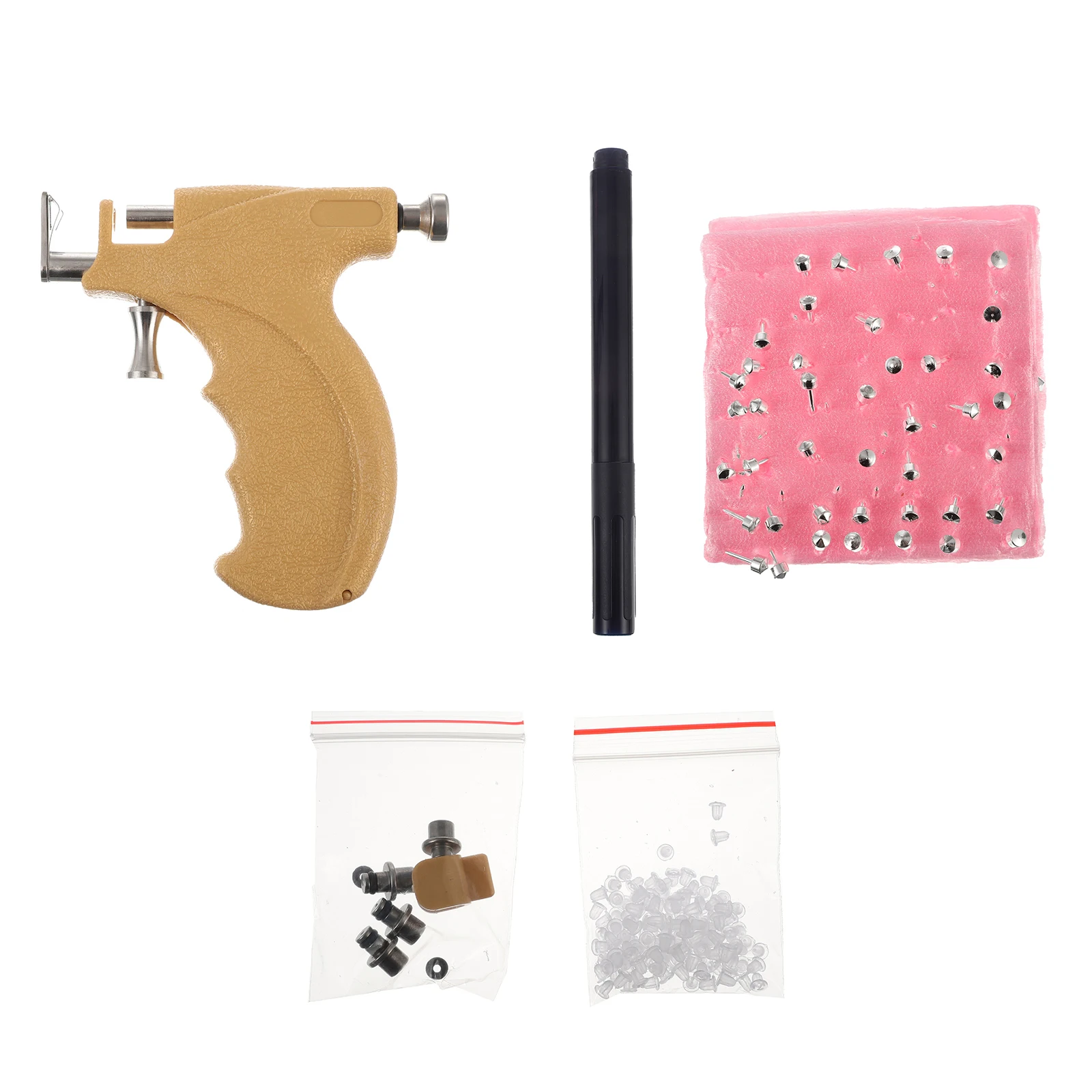 

Ear Piercer Tool Set Ear Piercing Device No Pain Stainless Steel Plastic Reliable Easy to Use Smooth Anti Rust