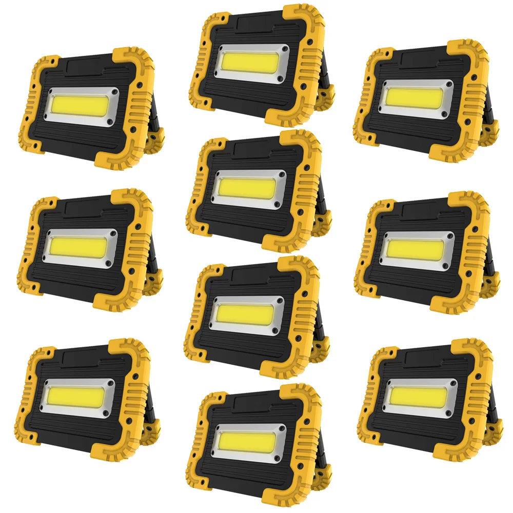 1-10PCS  Portable Led Spotlight Super Bright Led Work Light USB Rechargeable for Outdoor Camping Lamp Led Flashlight by 18650