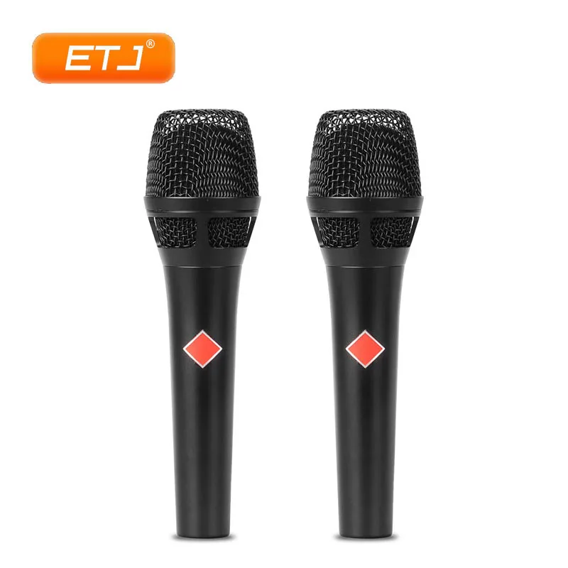 2pcs Dynamic Microphone KMS105 Vocal Classic Live Wired Handheld Mic Super-Cardioid Clear Sound Stage Performance