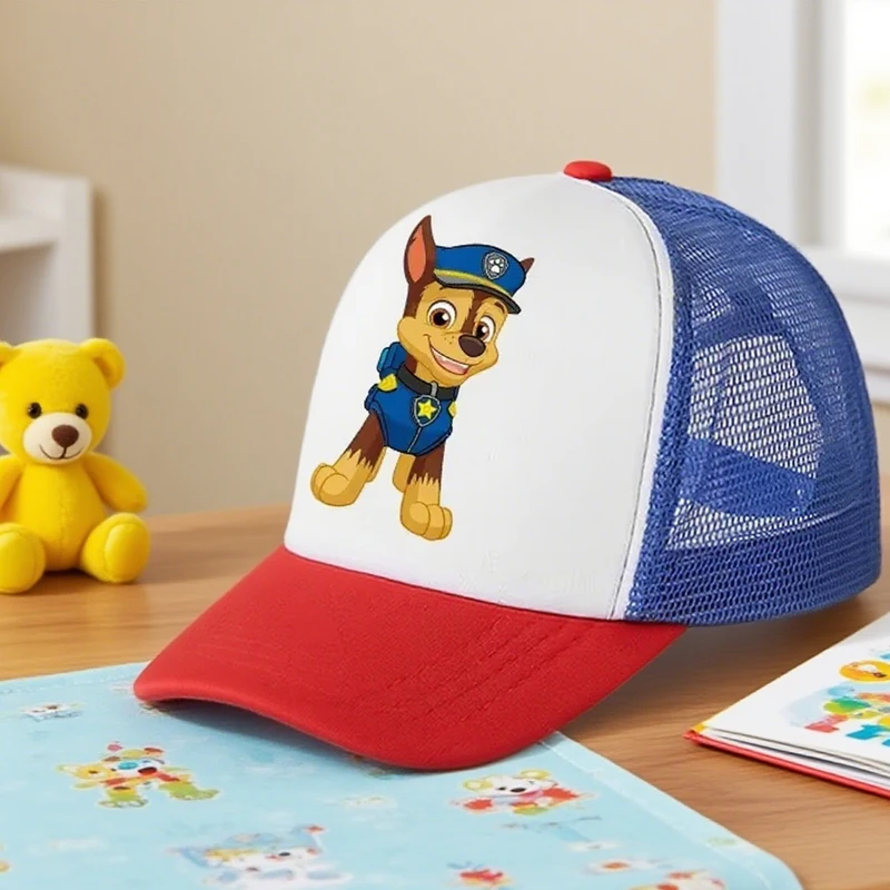 

PAW Patrols Baseball Cap Anime Figure Marshall Sunshade Sunscreen Cap Print Hat Boy Girl Breathable Kid Hat HipHop Net Cap Gift