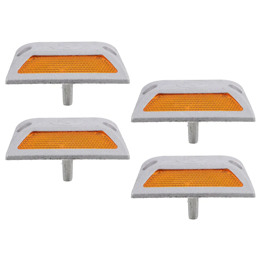 4 Pcs Freeway Reflectors Driveway Markers Pavement Lane Identification Directional