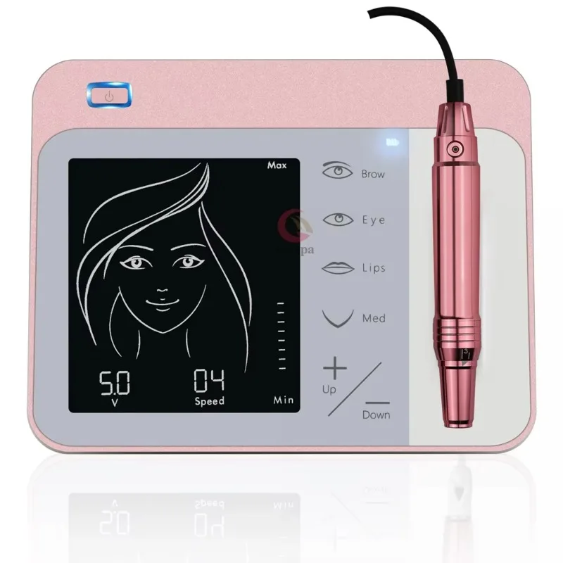 Wholesale Wireless Semi Permanent Makeup Machine Intelligent Digital Touch Screen Micropigmentation Tattoo Machine Device