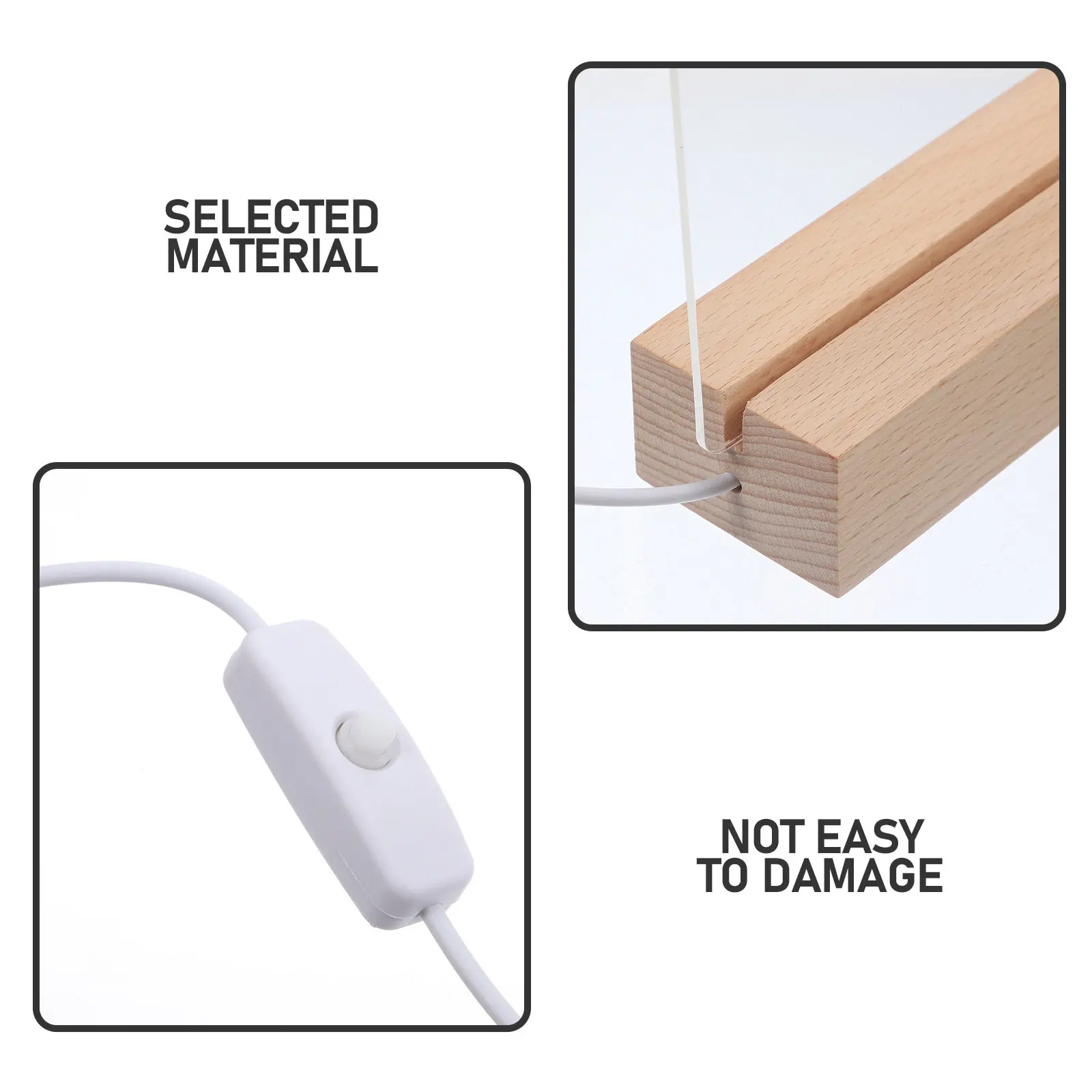 1Set Tabletop Message Board Erasable Acrylic Note Board for Home Office Use Handwritten Notes Painting