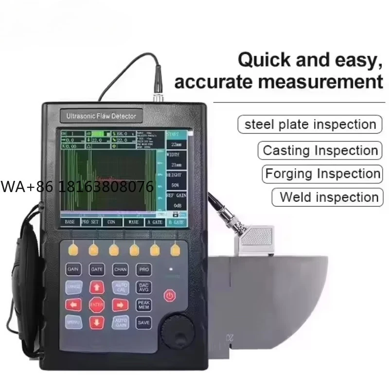 U910 Advanced Professional Ultrasonic Flaw Detector High Accuracy Precision 0.5-20MHz Frequency 0-10000mm Testing Range