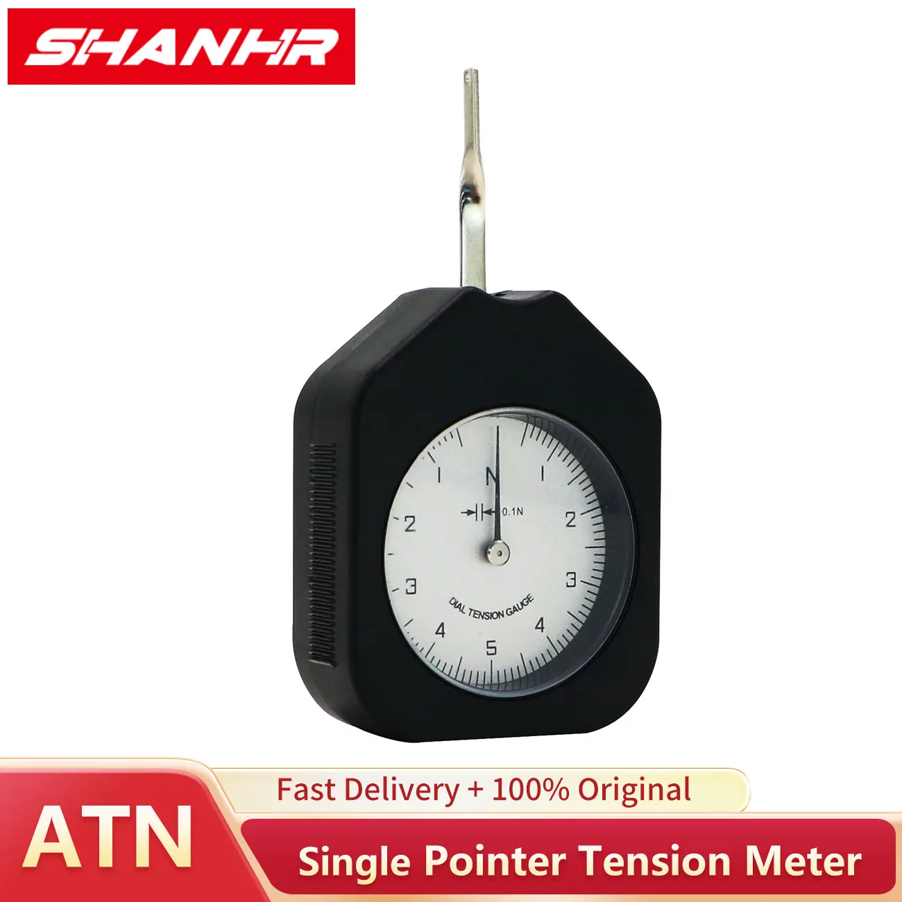 SHANHR ATG Single Pointer Analog Tension Meter Tension Gauge Tension Test Force Measuring Instruments Force Meter
