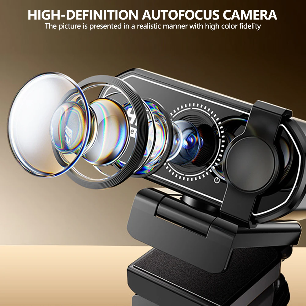 4K كاميرا ويب USB كاميرا ويب 2K 1080P 30fps التركيز التلقائي مكبر هاي فاي الحد من الضوضاء هيئة التصنيع العسكري كاميرا الكمبيوتر لسطح المكتب المحمول دردشة الفيديو #5