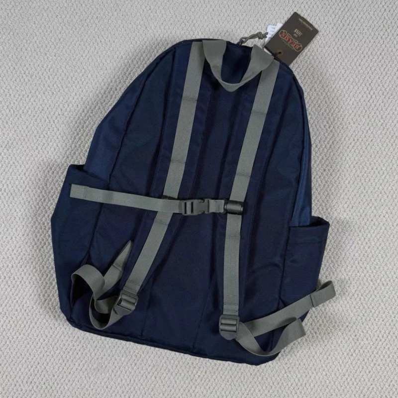 ナイロン機能防水ロイヤルブルービームズバッグ日本のストリートレトロアウトドア旅行多機能バックパック男性女性
