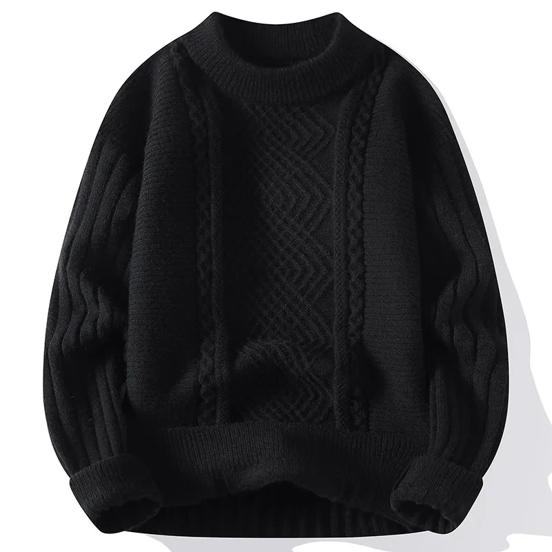 2024 nuovo autunno da uomo girocollo Pullover maglione adolescenti Twist maglione Casual