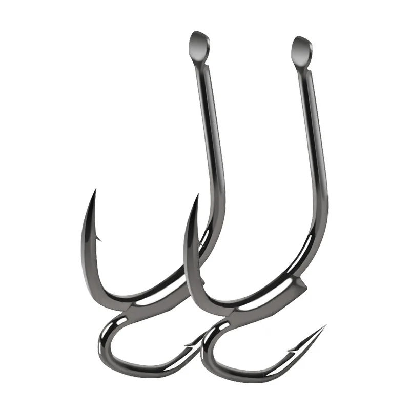New Double Hook High Quality Fish Hook with Barb Not Easy to Fall Off 10PCS/bag 5# 6# 7# 8# 9# 10# Fishing Gear Fishing Hook