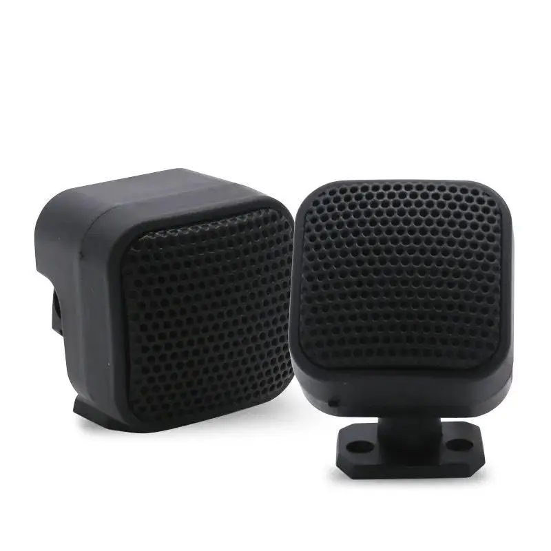 Customizable 2 Pcs Universal Car Mini Square Tweeter Speakers for Improved Audio Clarity
