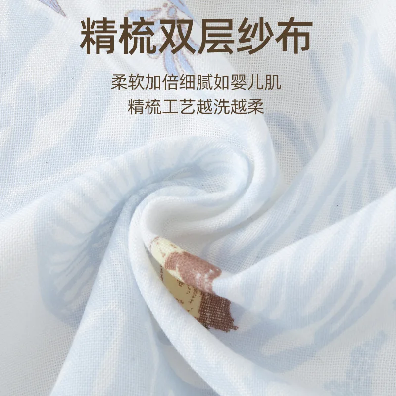 Baby onesie summer thin gauze bamboo cotton Class A newborn fart coat short sleeve baby clothes breathable