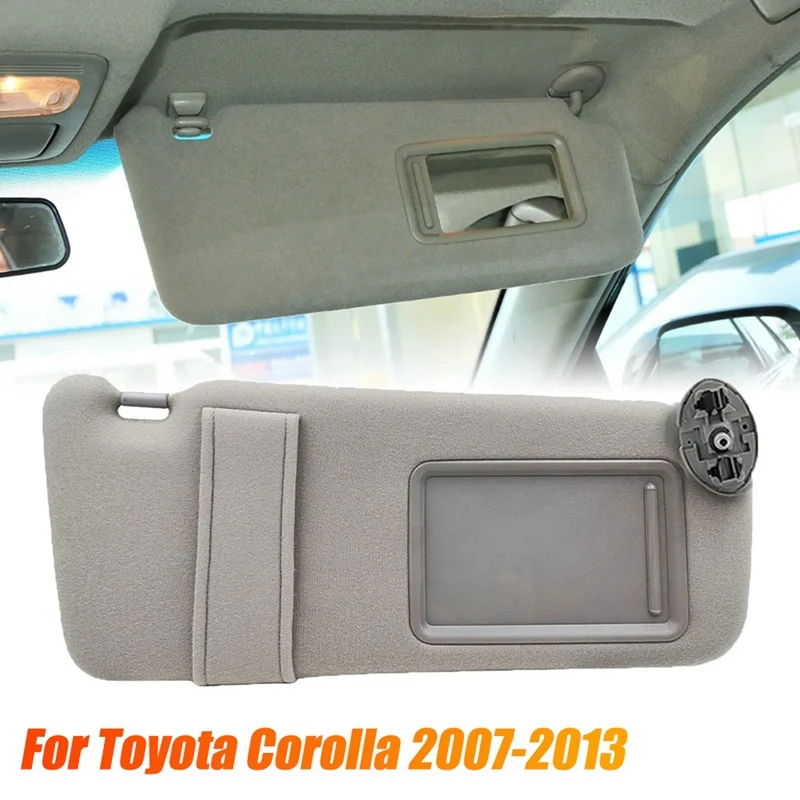 

Left+Right Car Sun Visor Makeup Mirror Sunshade For Toyota Corolla 2007-2013 Windscreen Sun Visor Pull Vanity Mirror Accessories