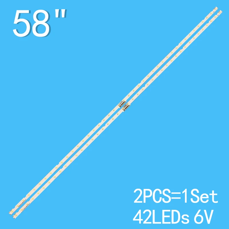 2pcs/lot LED TV Backlight Strips For SAMSUNG 58 TV UA58NU UE58NU UN58NU BN61-15847A BN96-46866A JL.E580M2330-408BS-R7P-M-HF