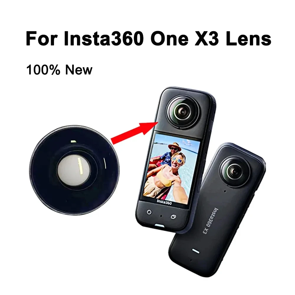 

100% Original Insta360 X3 Replacement Lens Glass for VR Camera Repairing Accessories Part Stock Hot