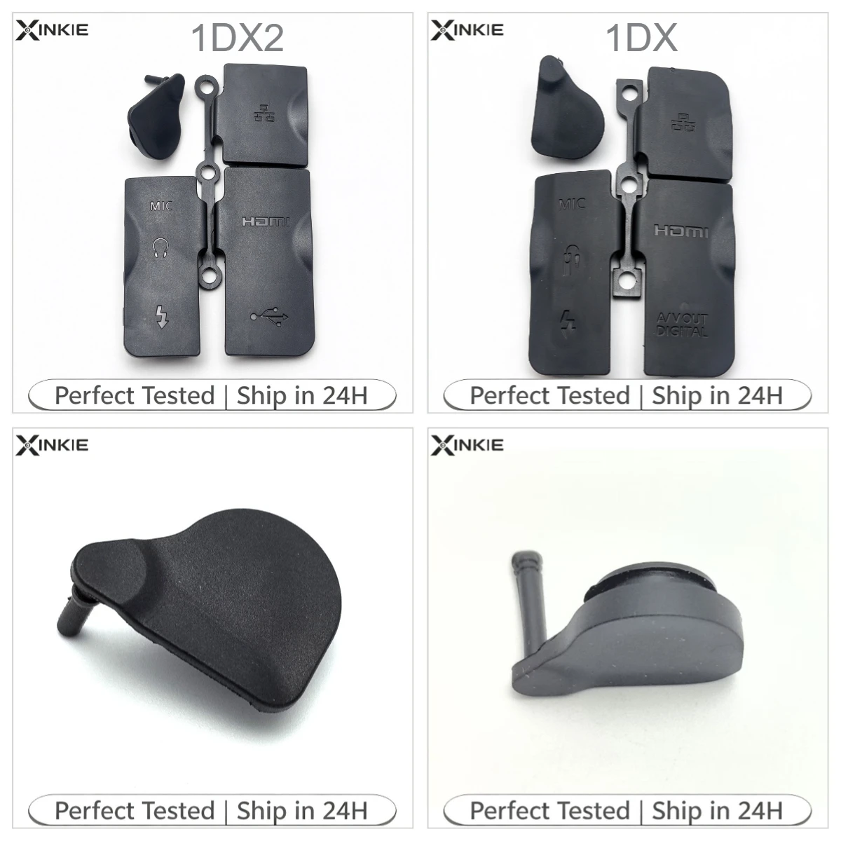 NEW USB MIC AV OUT HDMI Rubber Cover Unit for Canon EOS-1DX 1DX1 / 1DX2 1DX Mark II Camera Repair Part