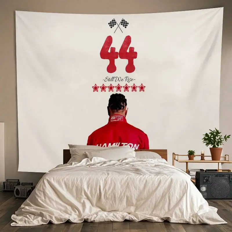 

1PC F1 Racing L-Lewis H-Hamilton Tapestry Room Decor Wall Cloth Party Hanging Background Room Decor Baby Room