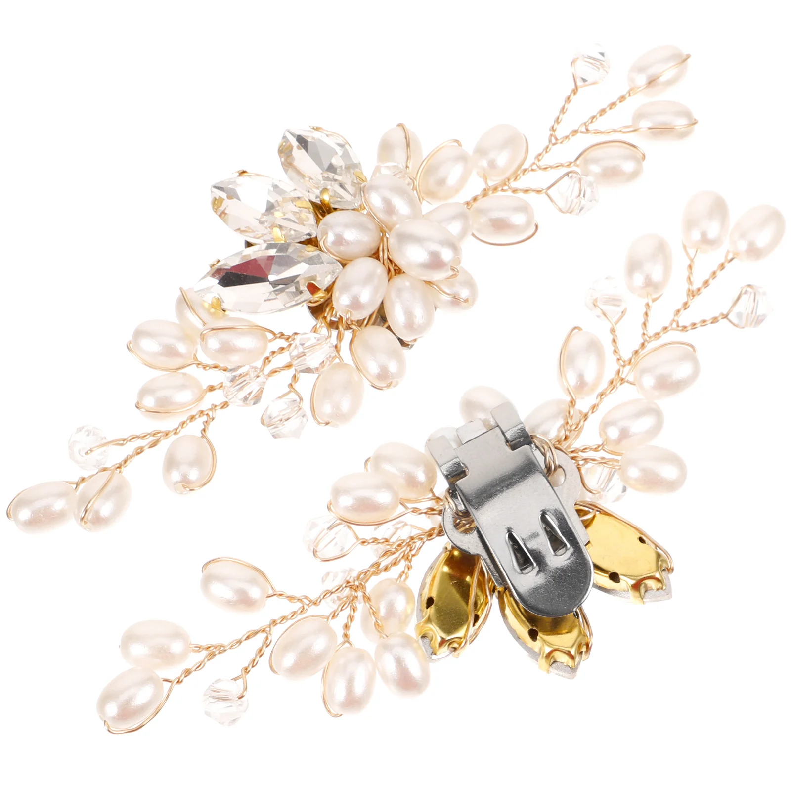 

Rhinestone Shoe Clips Decorative Bride Accessories Wedding Party Charms Jewelry Reusable Shoe Buckle for High