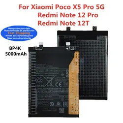 5000mAh BP4K Battery For Xiaomi Redmi Note 12 Pro / Note 12T Poco X5 Pro 5G Genuine Phone Replacement Batteries