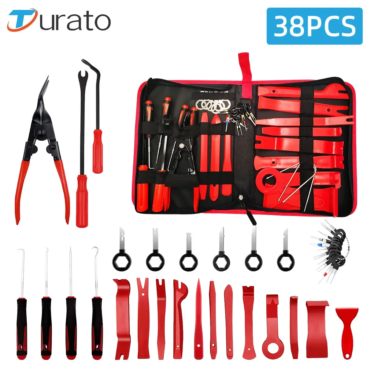 Hand Tool Set Pry Disassembly Tool Interior Door Clip Panel Trim Dashboard Removal Kit Auto Car Opening Repair Tool Set