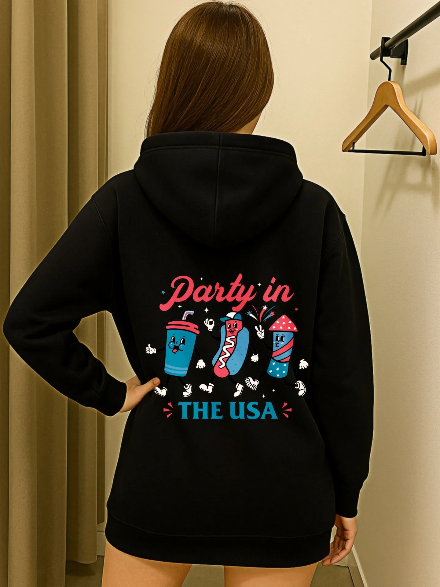 เสื้อฮู้ดลายดอกไม้สำหรับผู้หญิง ดีไซน์สวยงาม สวมใส่สบายทุกวัน ผ้าเนื้อนุ่ม สำหรับชายหนุ่มและหญิงสาว