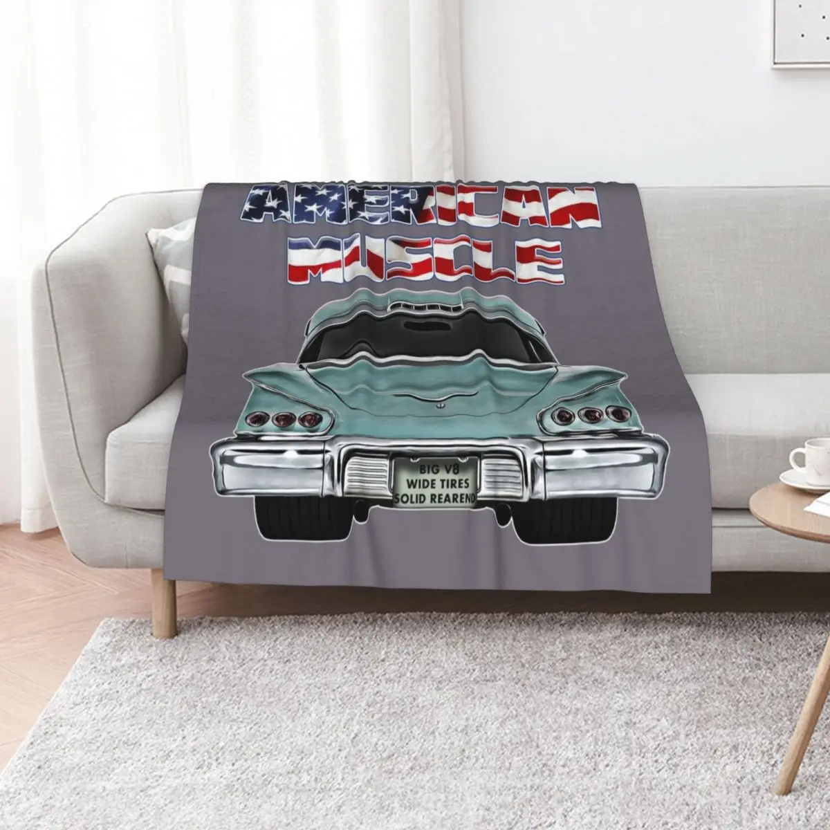 1958 Hotrod Muscle Car Oldtimer Youngtimer 58 Throw Blanket Weighted Hairy Stuffeds blankets and throws Sofa Tourist Blankets
