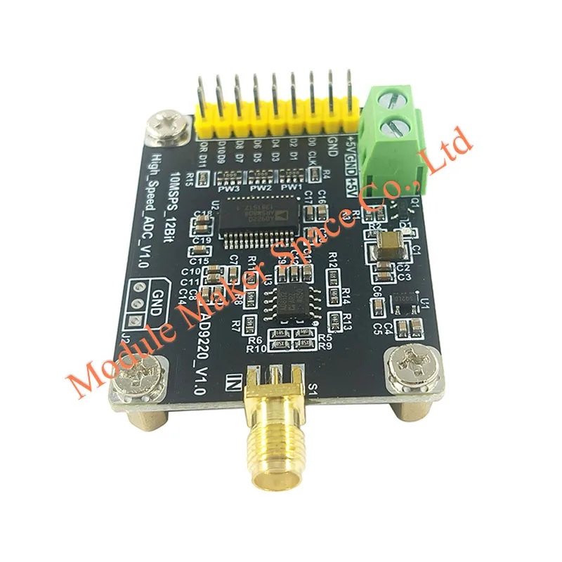 AD9220 Module, 12-Bit 10MSPS High-Speed ADC, 350MHz Analog Bandwidth, Data Acquisition Card, Analog to Digital Converter Module