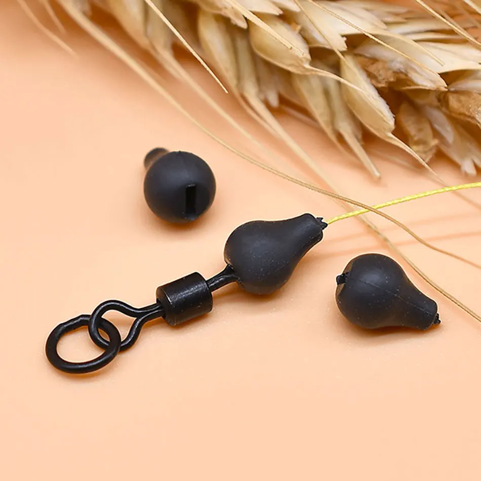 Topranc 10Pcs/15Pcs Wolfram Chod Perlen Linie Sinker Terminal Tackle Für Karpfen Rig Angeln Zubehör Boden angeln – Detail 1