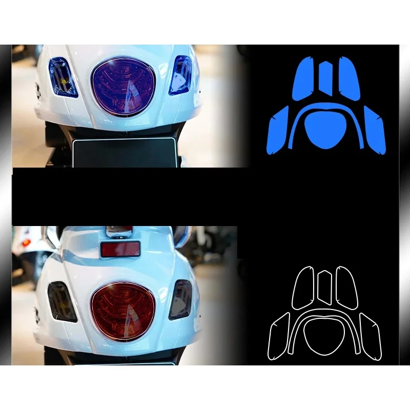 Motorcycle Tail Light Film Sticker Color Changing Film For SYM FIDDLE 4/5