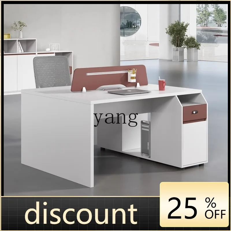 

LH desk simple modern staff table and chair combination screen station card seat table