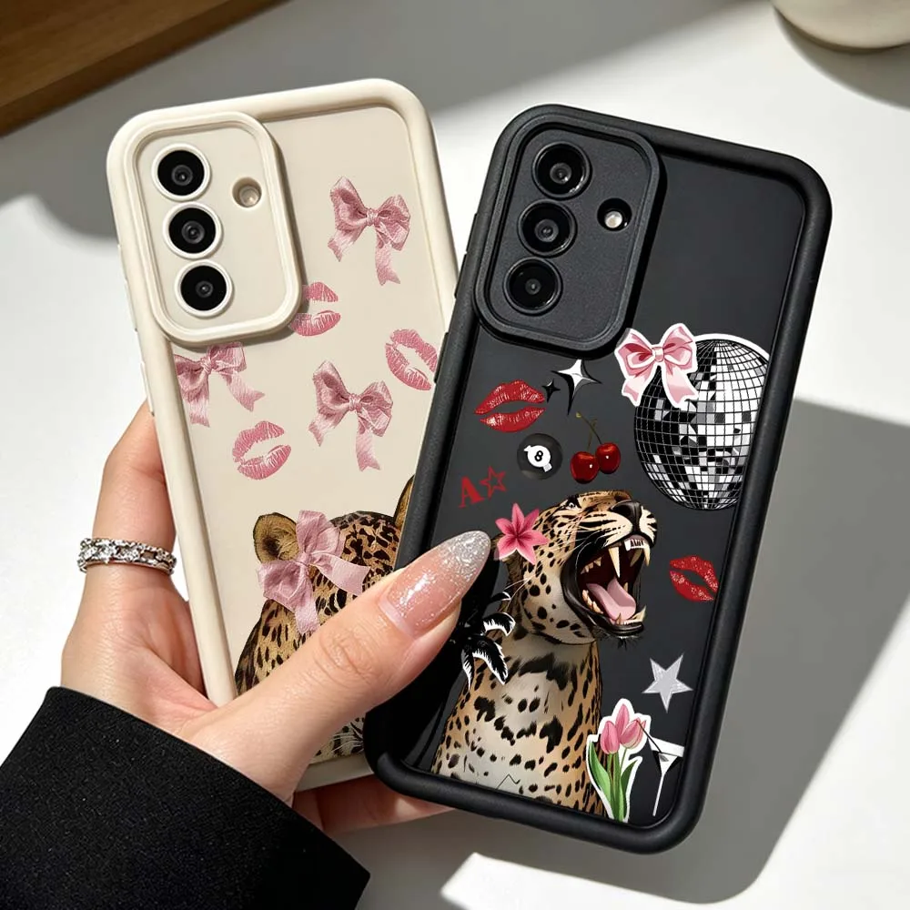 Stylish Luxury Leopard For Samsung Galaxy A73 A57 A56 A55 A54 A53 A52s A37 A36 A35 A33 A17 A16 A07 A06 A05 Phone Case