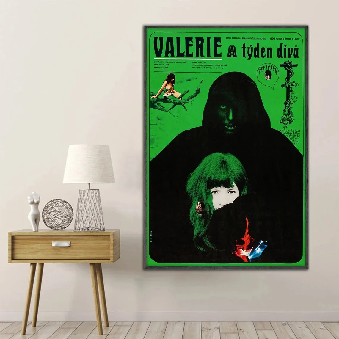 Classic Movie Valerie and Her Week of Wonders Retro 1970 Film Canvas Poster Wall Art Pictures Home Dorm Room Decor Gift