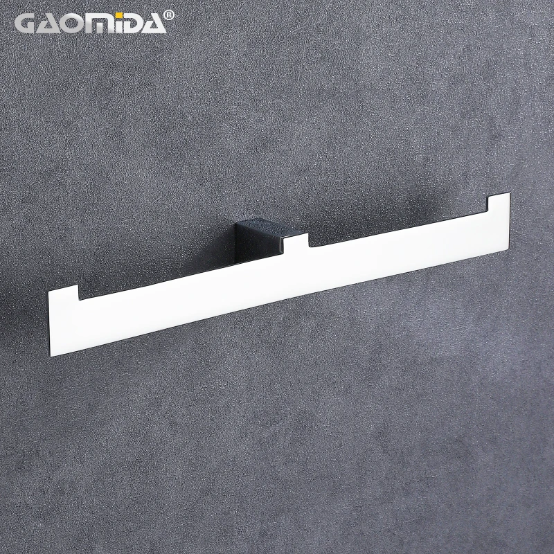 Toilet Double Paper Towel Holder Wall Mounted High Quality Brass Square Bathroom Accessories Kitchen Hand Towel Hanger Rack