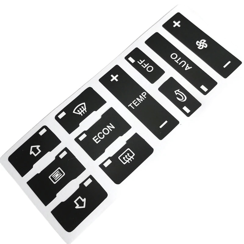 Climate Control Panel Decorative Sticker Switches Decal Sticker for Vehicles