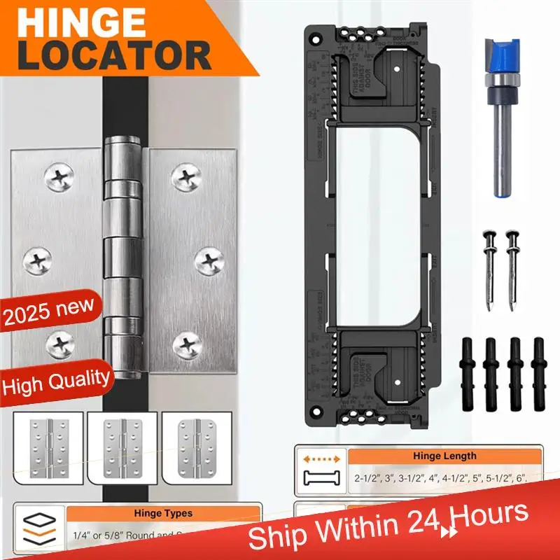 Door For Hinge Installation Tool Set- Plastic Woodworking Jig Door For Hinge Template, Slotting Opener, And Locator~Jul.