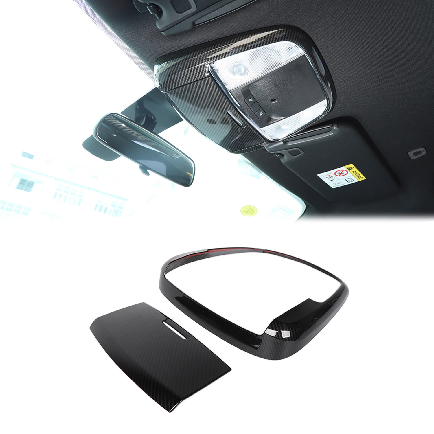 

Car Inner Decoration Roof Top Reading Light Lamp Cover for Dodge Charger 2014-2023 Durango Chrysler 300C 2011-2023 Accessories