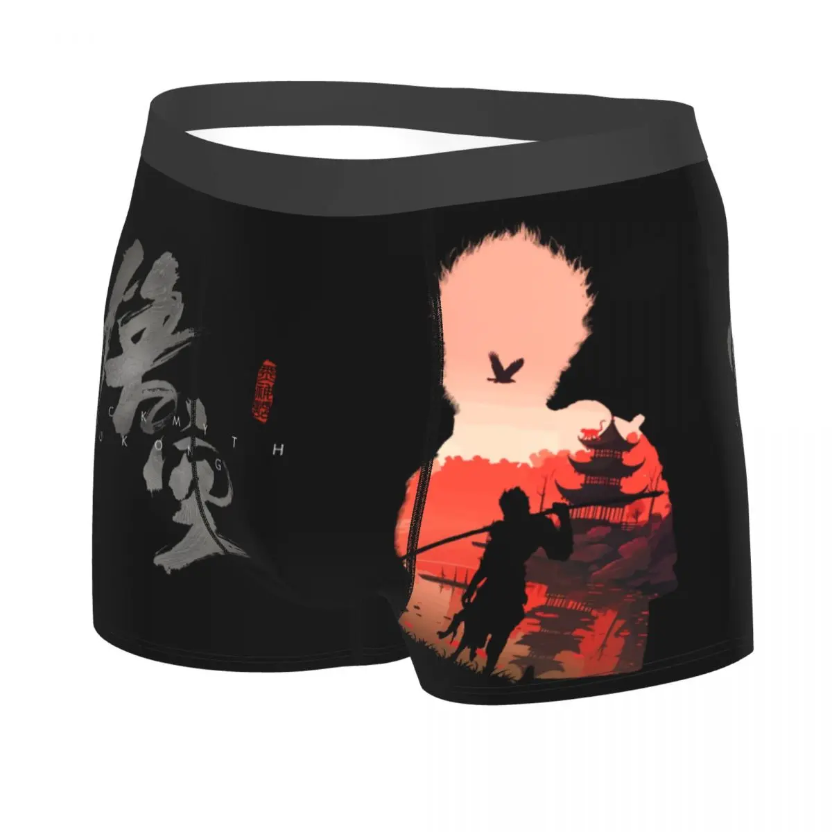 Custom Monkey King Wukong Myth And Folklore Underwear Stretch Video Game Lover Gaming Boxer Briefs Shorts Panties Underpants