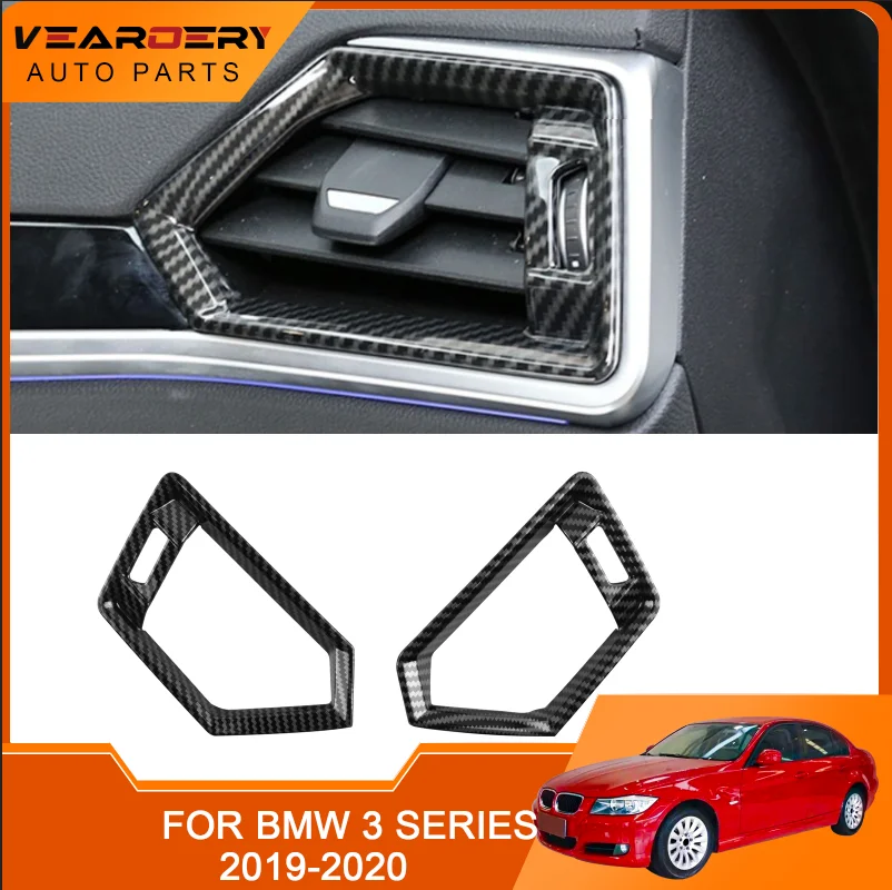 

Suitable for BMW 3 Series G20 G28 2019-2020 Carbon fiber side air conditioning outlet cover decorative sticker