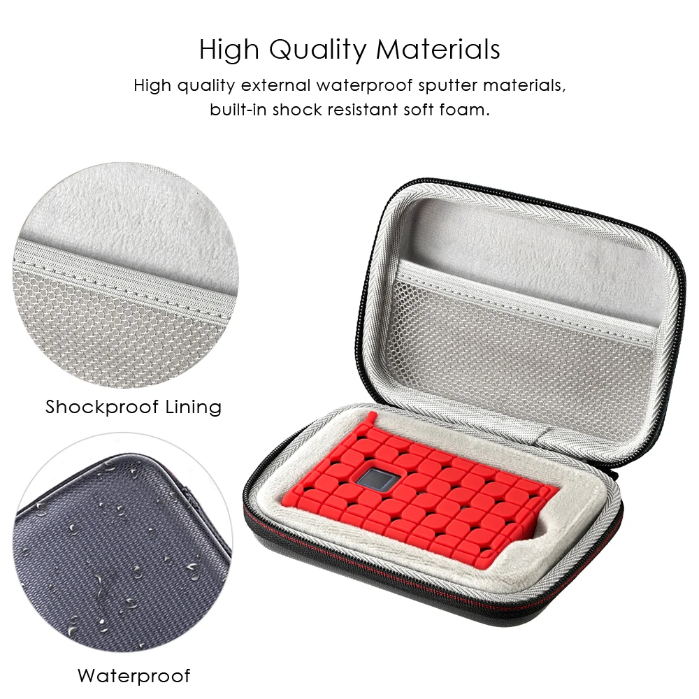 Newest Portable Double Protective Carrying Case Cover for Samsung T7/T7 Touch/T7 Shield/T9 500GB 1TB 2TB SSD Solid State Drive