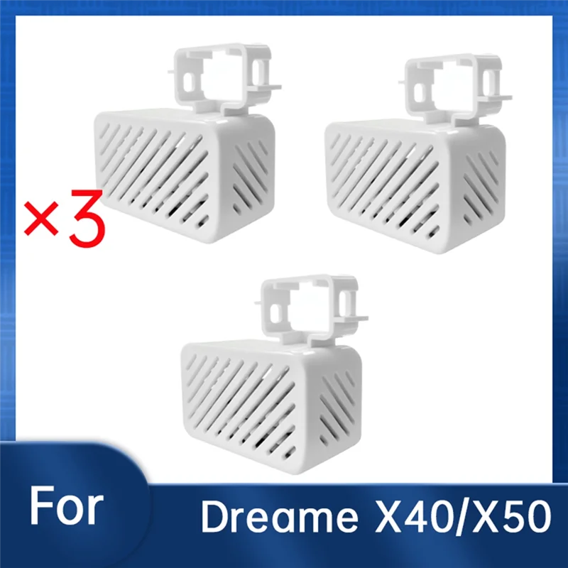 ABUD-para Dreame X40/X50 Series barredora versión de tanque de agua partículas desodorizantes mejoradas con iones de plata accesorios 3 uds