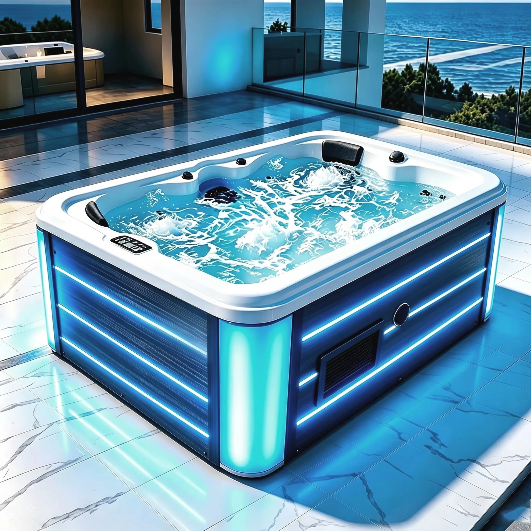 Eco-friendly  Inflatable Sauna Adult Bathtub  Folding Portable Blow up Bath Tub Spa Hot Tub
