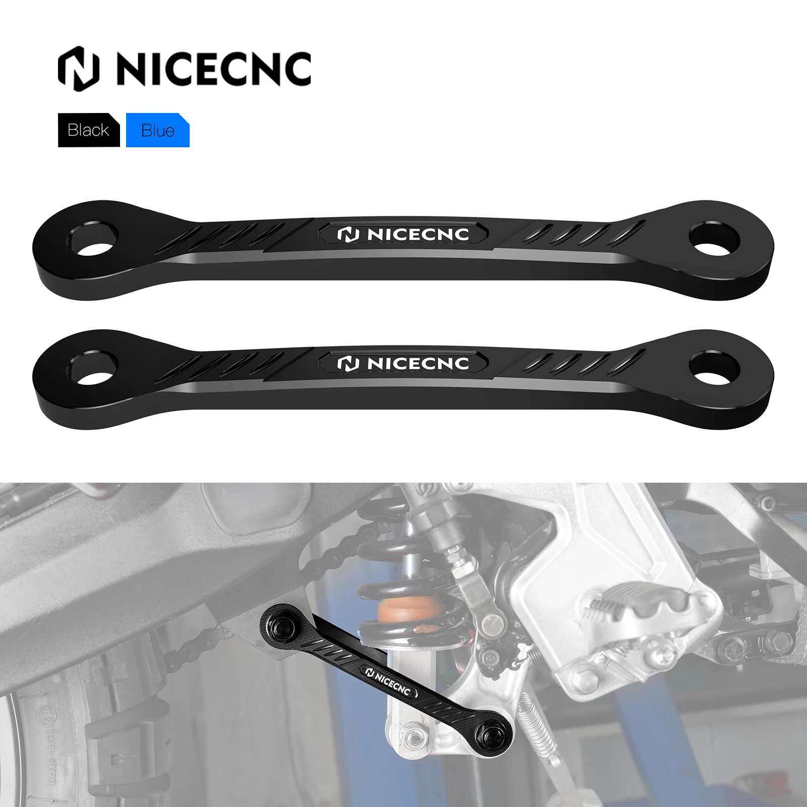 

NICECNC Motorcycle 1.5IN/38MM Lowering Link Billet Aluminum For Yamaha Tenere 700 /XTZ700 19-24 Tenere 700 Rally Edition 20-24
