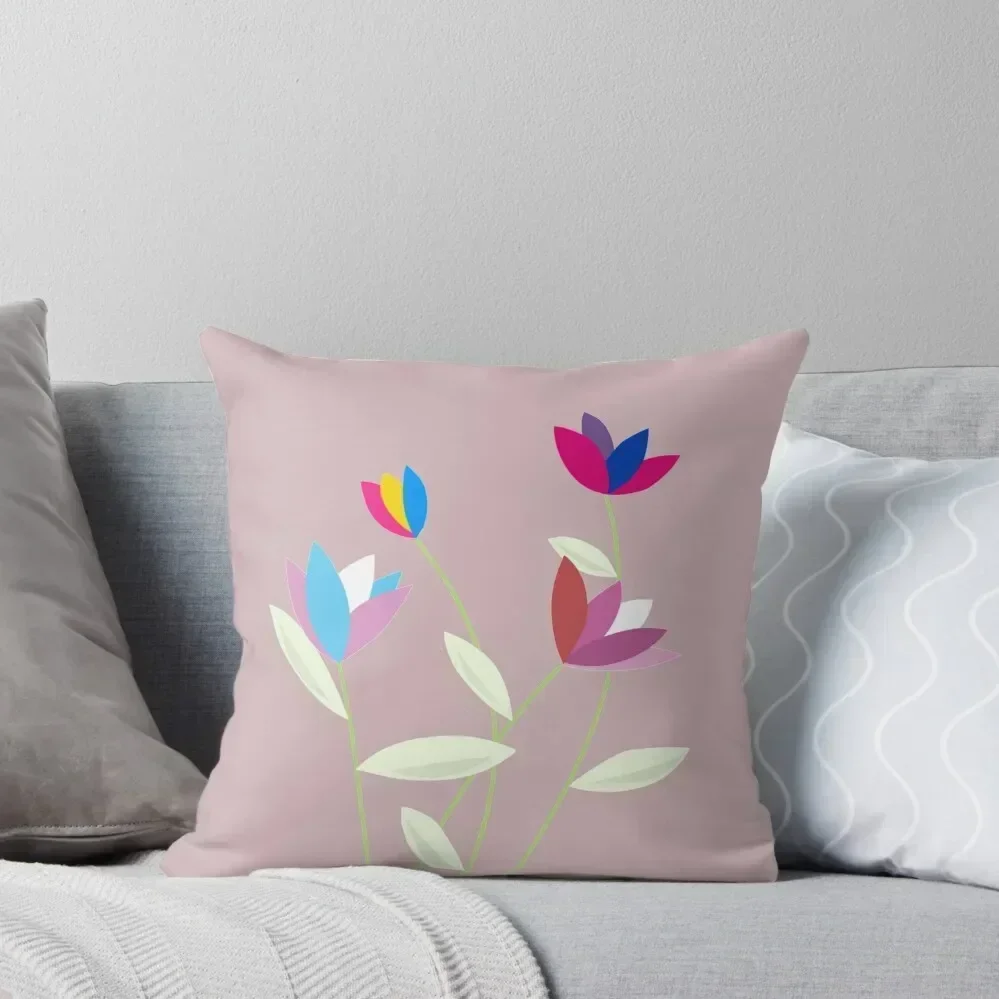 

minimalist pride flowers Throw Pillow bed pillows covers for pillows pillow