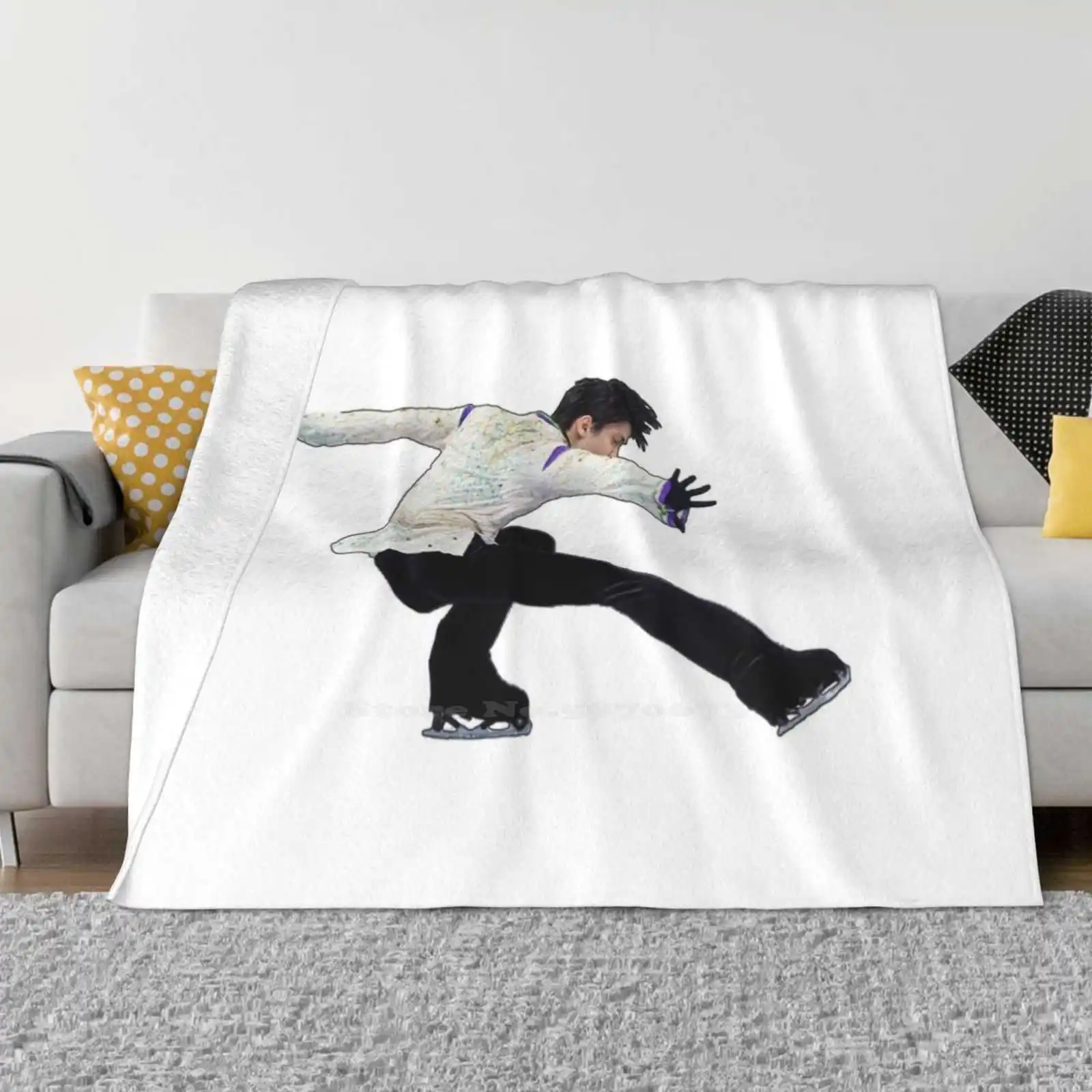 Yuzuru Hanyu-Seimei Fashion Soft Warm Throw Blanket Yuzuru Hanyu Figure Skating Seimei