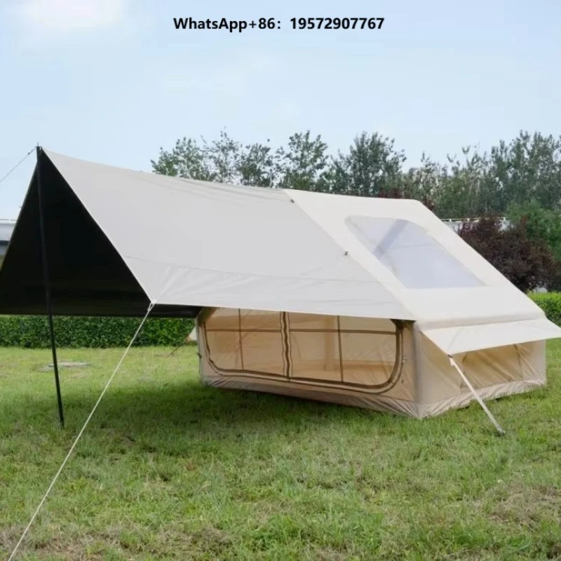 Camping Tent with 210D  Fabric & Extended Canopy Single Door Waterproof Air Tent Large Quantity Bulk Wholesale