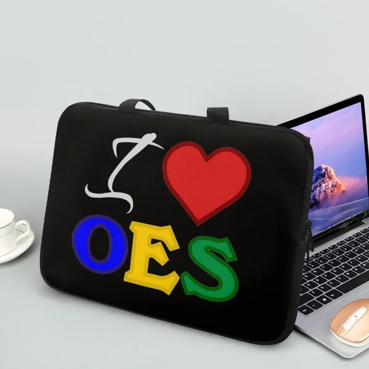 

Tablet Bag I Love OES Sistars Order Of Eastern Print Portable Computer Notebook Cover Travel Adult Teens PC Handbags Briefcase