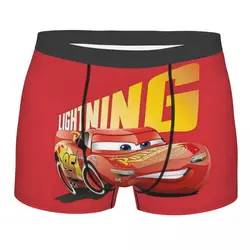 Custom Lighting McQueen Underwear Men Stretch Cars Boxer Briefs Shorts Panties Soft Underpants For Homme