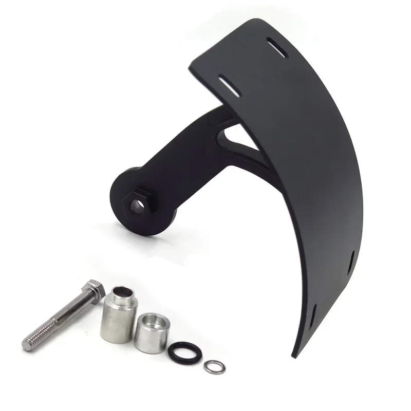 Porta targhetta con staffa targa per montaggio curvo verticale per moto nero per Suzuki Boulevard 2006-2013